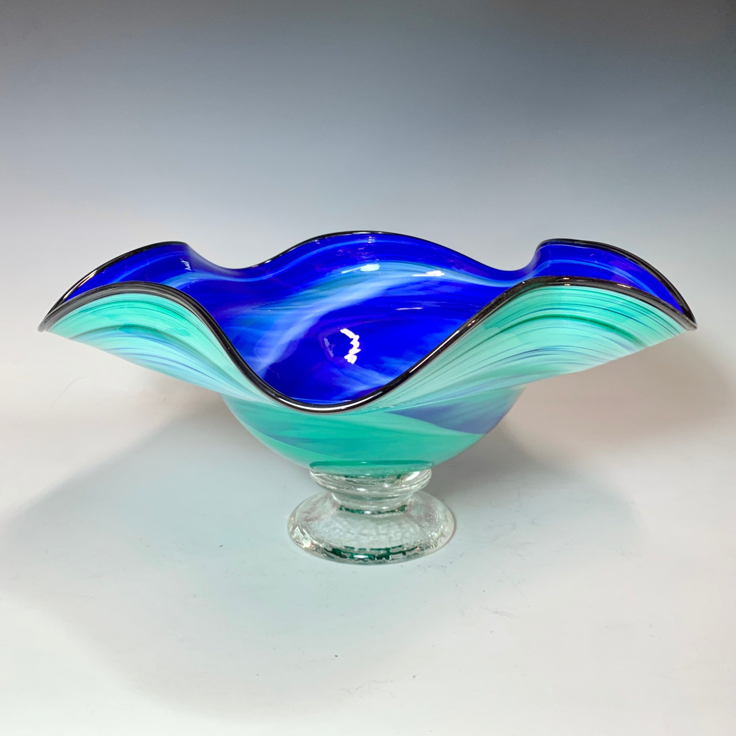 Wavy Bowl  Rosetree Blown Glass