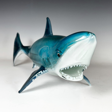 Load image into Gallery viewer, Large Glass Great White Shark
