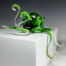 Load image into Gallery viewer, Spring Green Hungover Glass Octopus
