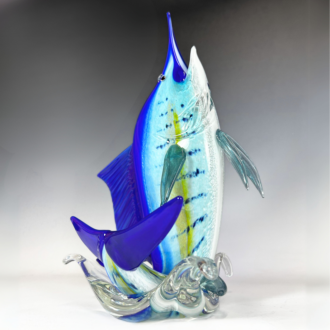 Leaping Glass Sail Fish