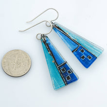 Load image into Gallery viewer, Blauhaus Argentium Silver Large Triangle Dangle Earrings
