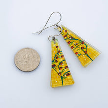 Load image into Gallery viewer, Vine Triangle Earrings
