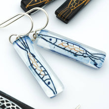 Load image into Gallery viewer, Pisces Bar Earrings
