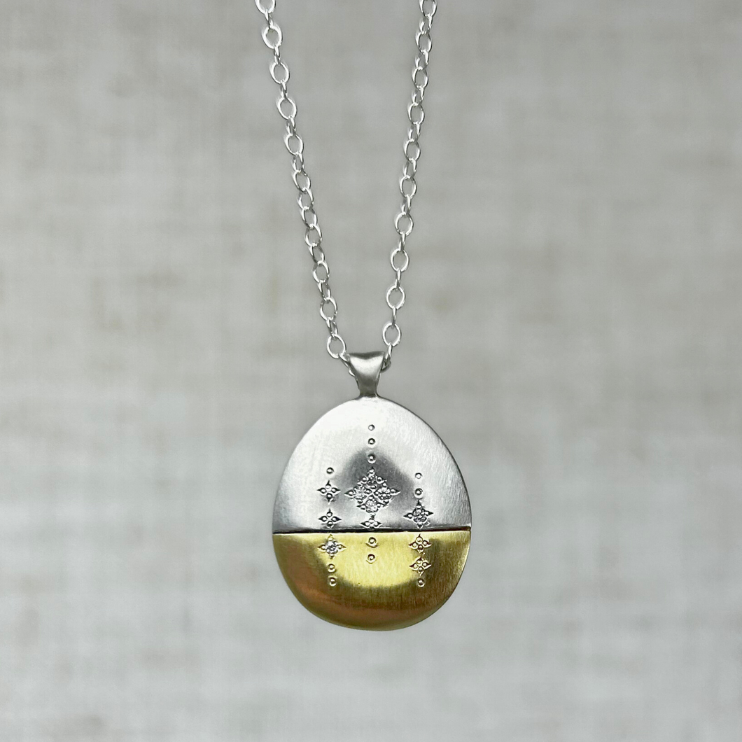 Horizon Diamond Drop Necklace
