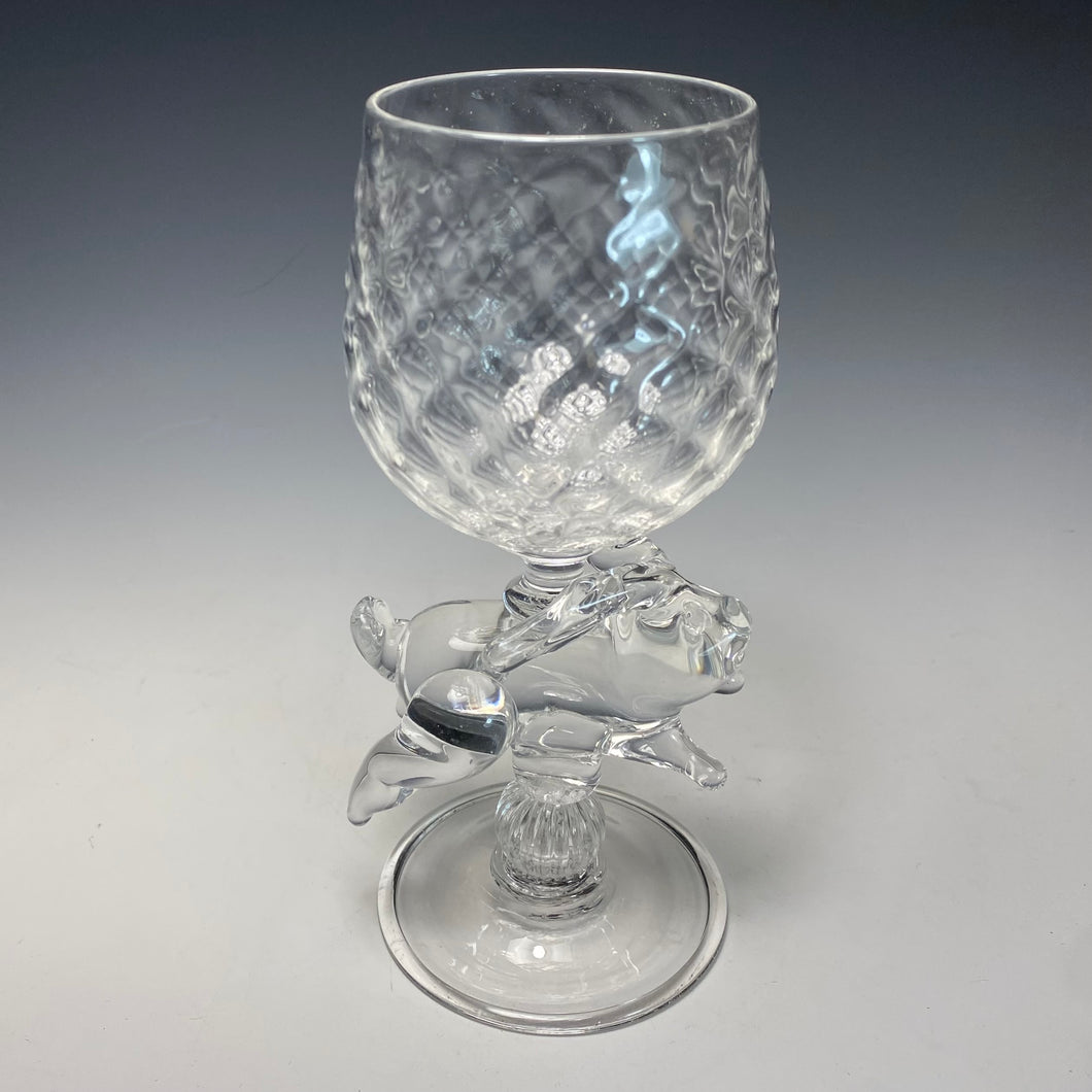 Rabbit Stem Venetian-Style Goblet