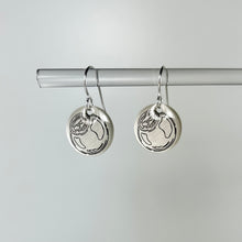 Load image into Gallery viewer, Glass Float Project Sterling Silver Earrings
