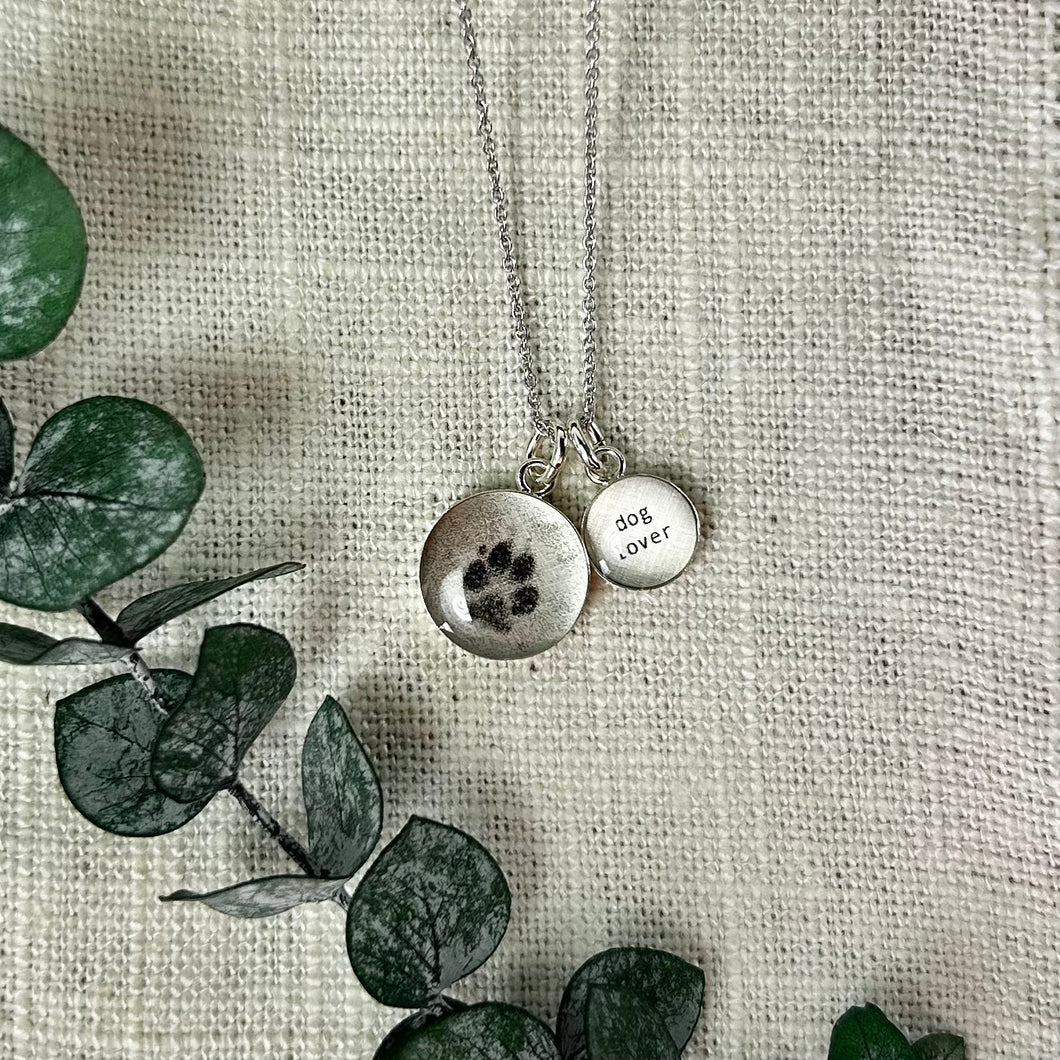 Dog Lover Sterling Silver Charm Necklace
