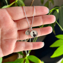 Load image into Gallery viewer, Block Island with Love Sterling Silver Charm Necklace
