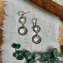 Load image into Gallery viewer, Aqua Double Drop Earrings
