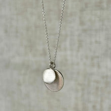 Load image into Gallery viewer, Double Discs Sterling Silver Necklace
