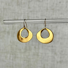 Load image into Gallery viewer, Gold Vermeil Open Drop Earrings
