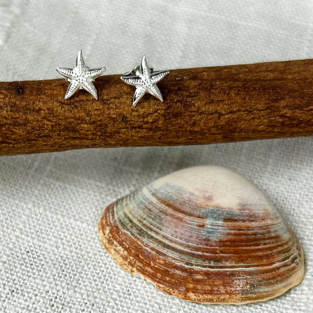 Teeny Starfish Stud Earrings