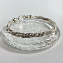 Load image into Gallery viewer, Sterling Silver 2mm Braided Cable Bracelet

