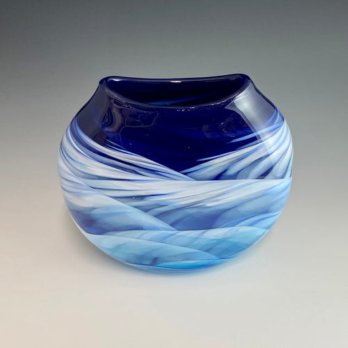 Wavy Bowl  Rosetree Blown Glass