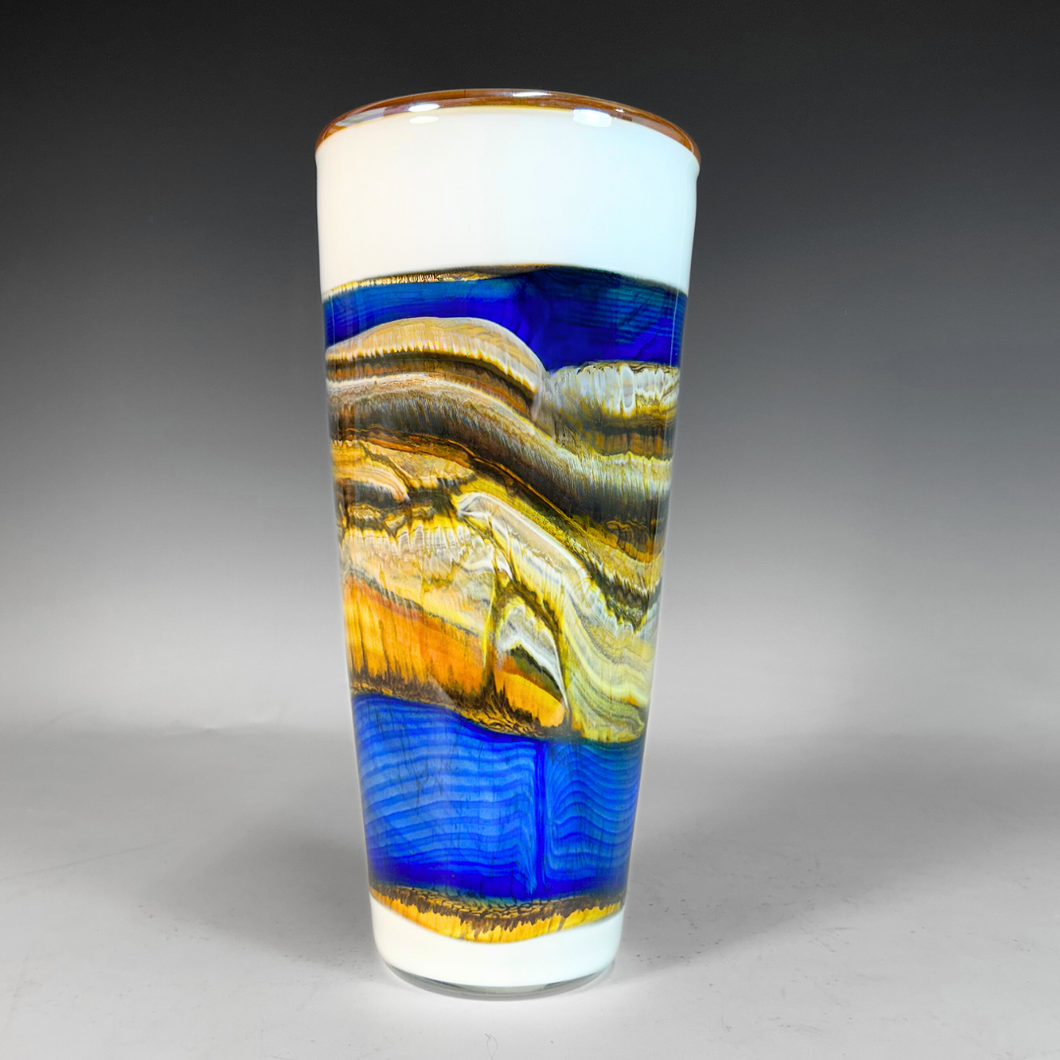 Coastal Glass Cone Vase