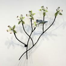 Load image into Gallery viewer, Dogwood Glass Floral Wall Sculpture
