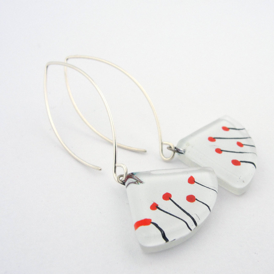 Momo Poppies Fan Earrings