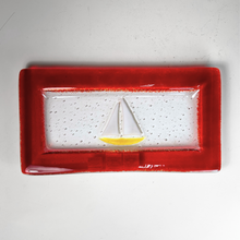 Load image into Gallery viewer, 6x12  Sailboat Glass Server
