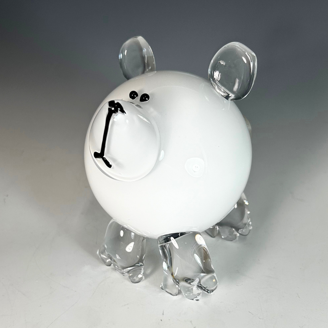 Handblown Glass Baby Bear