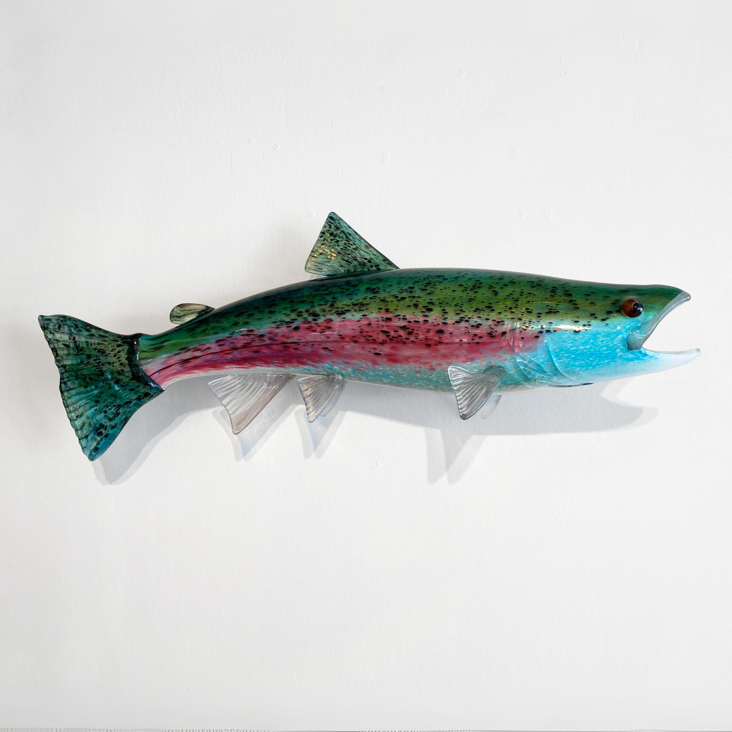 Wall Mounted Glass Steelhead Trout