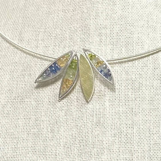 Four Leaf Necklace on 18