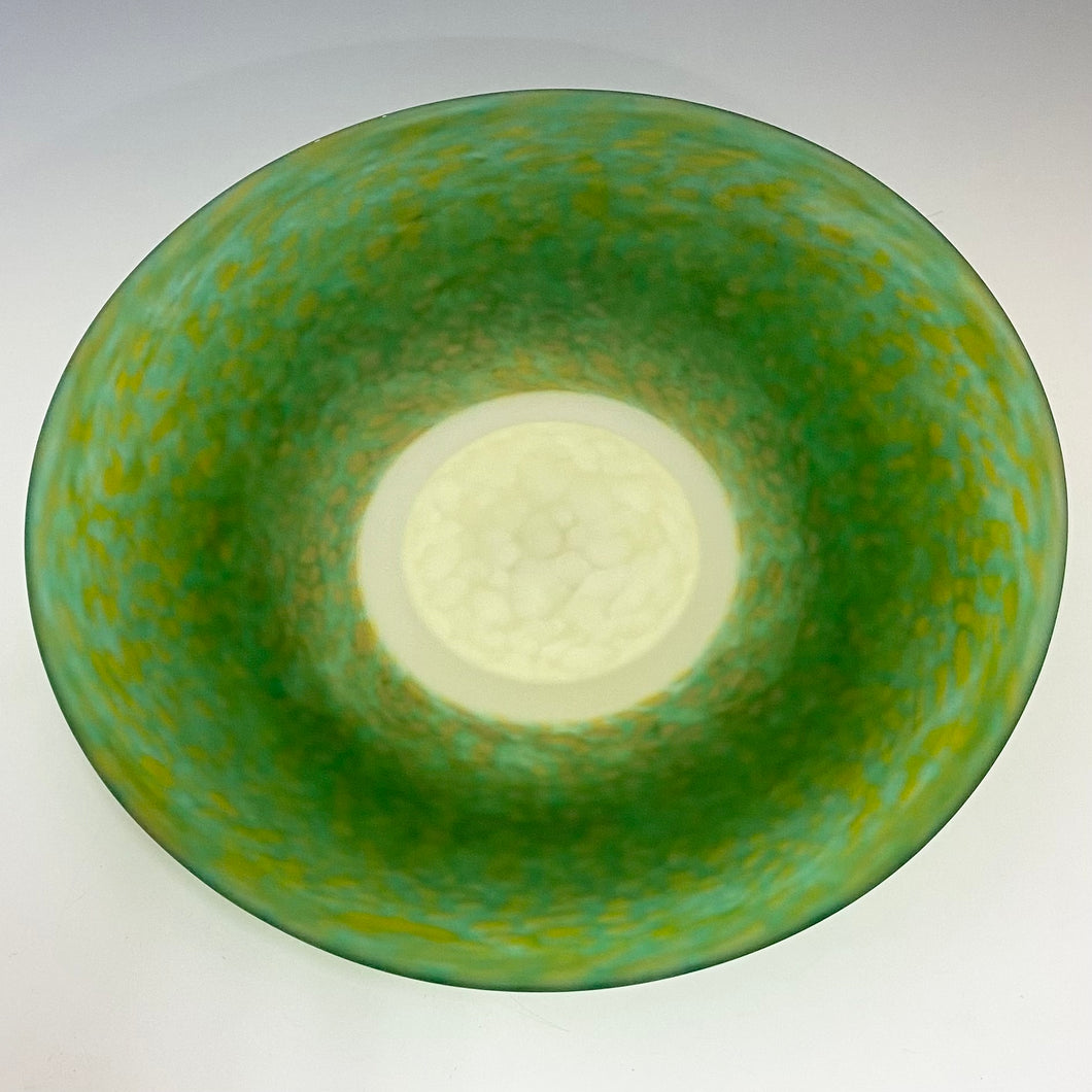 Low Batik Green Bowl
