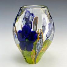 Load image into Gallery viewer, Clematis and Tiger Fire Flower Paperweight Vase
