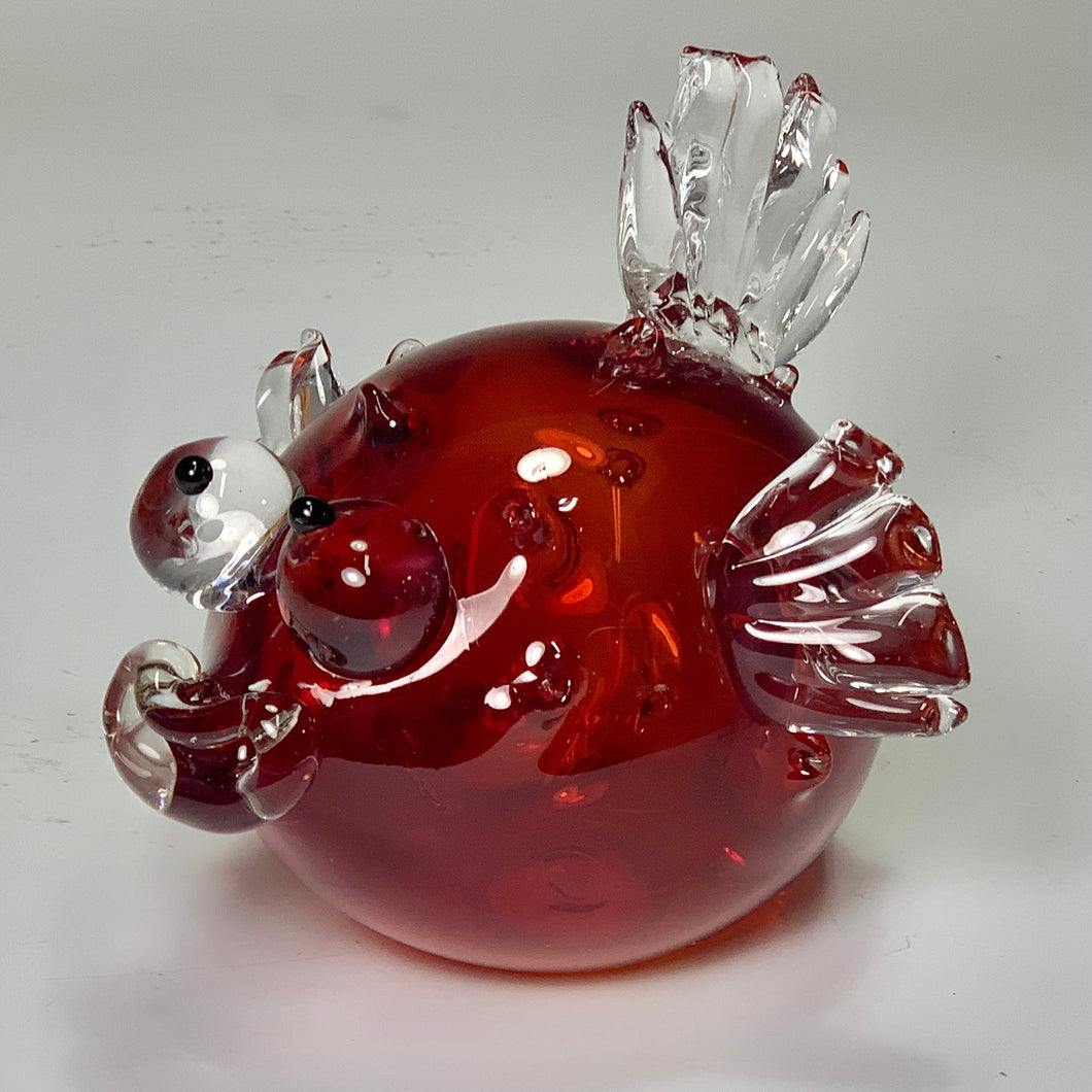 Handblown Glass Puffer Fish