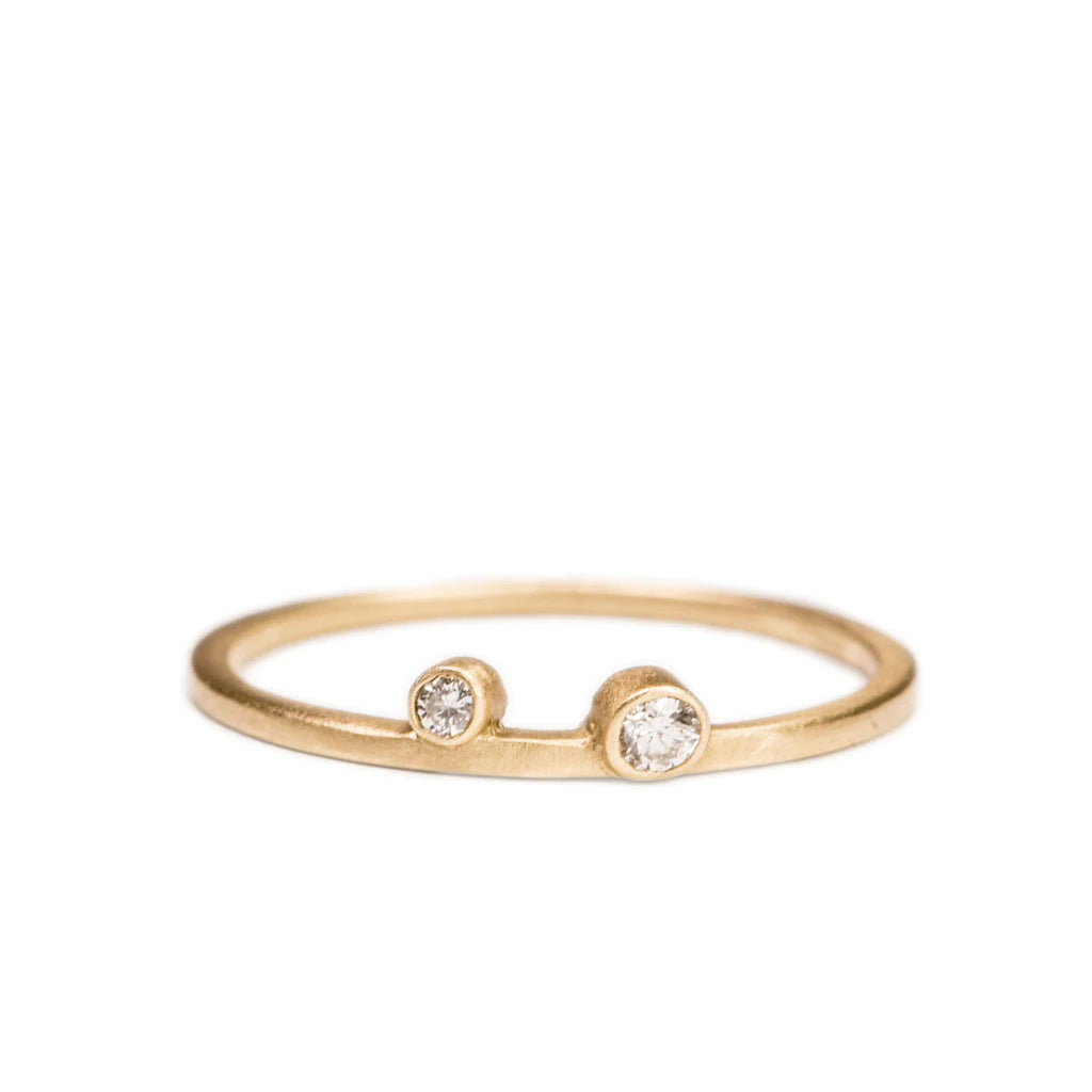 Stacking Double Diamond Ring