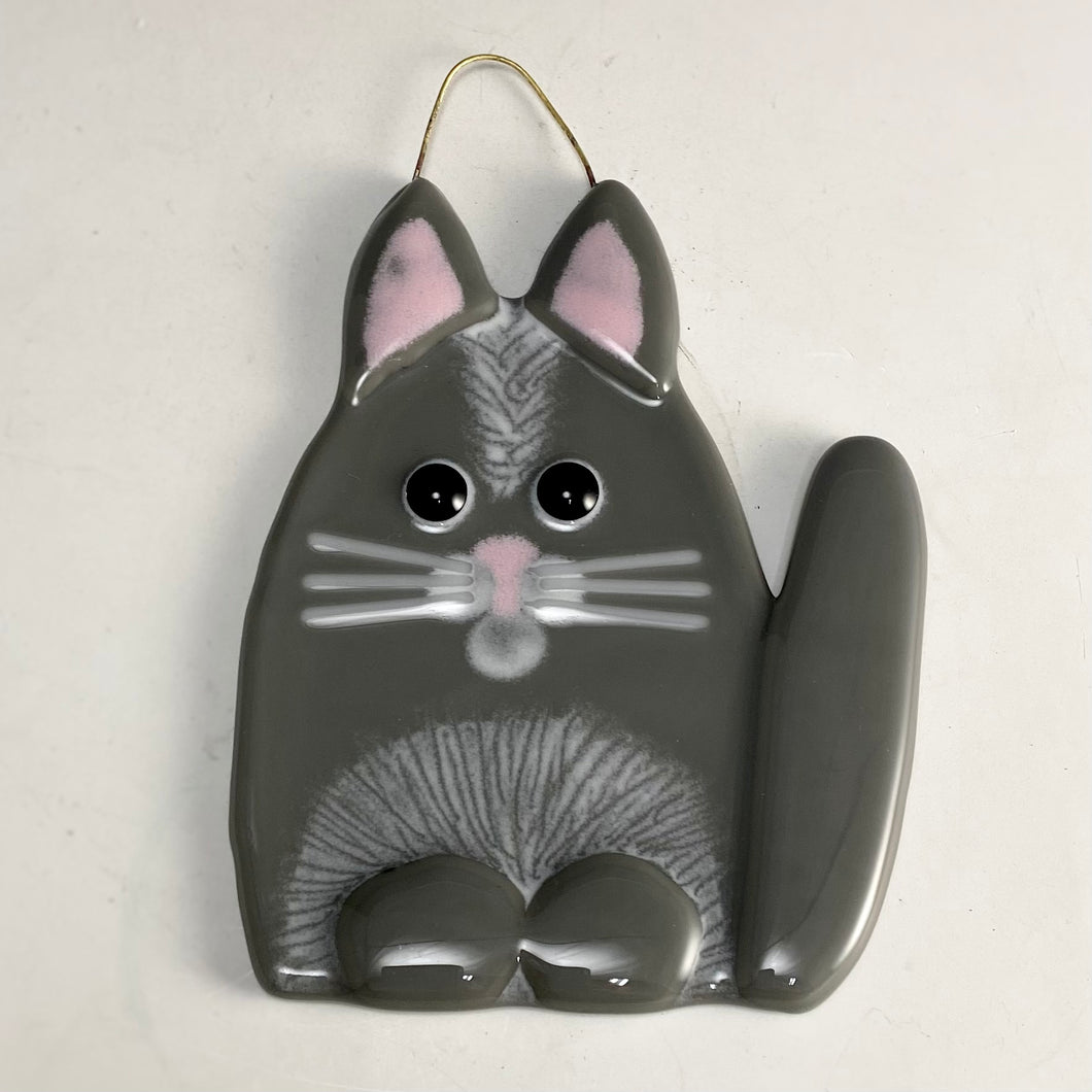 Fused Glass Cat Sun Catcher