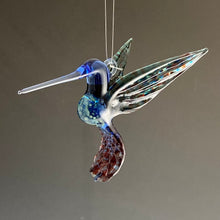 Load image into Gallery viewer, Colorful Glass Hummingbird
