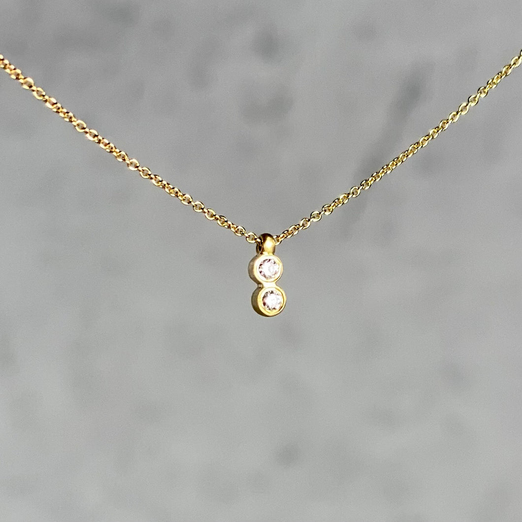 Diamond stud chain necklace Clearance