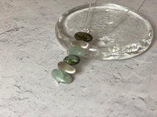 Load image into Gallery viewer, Silver Ocean Necklace with Labradorite, Aquamarine and Silver Nuggets
