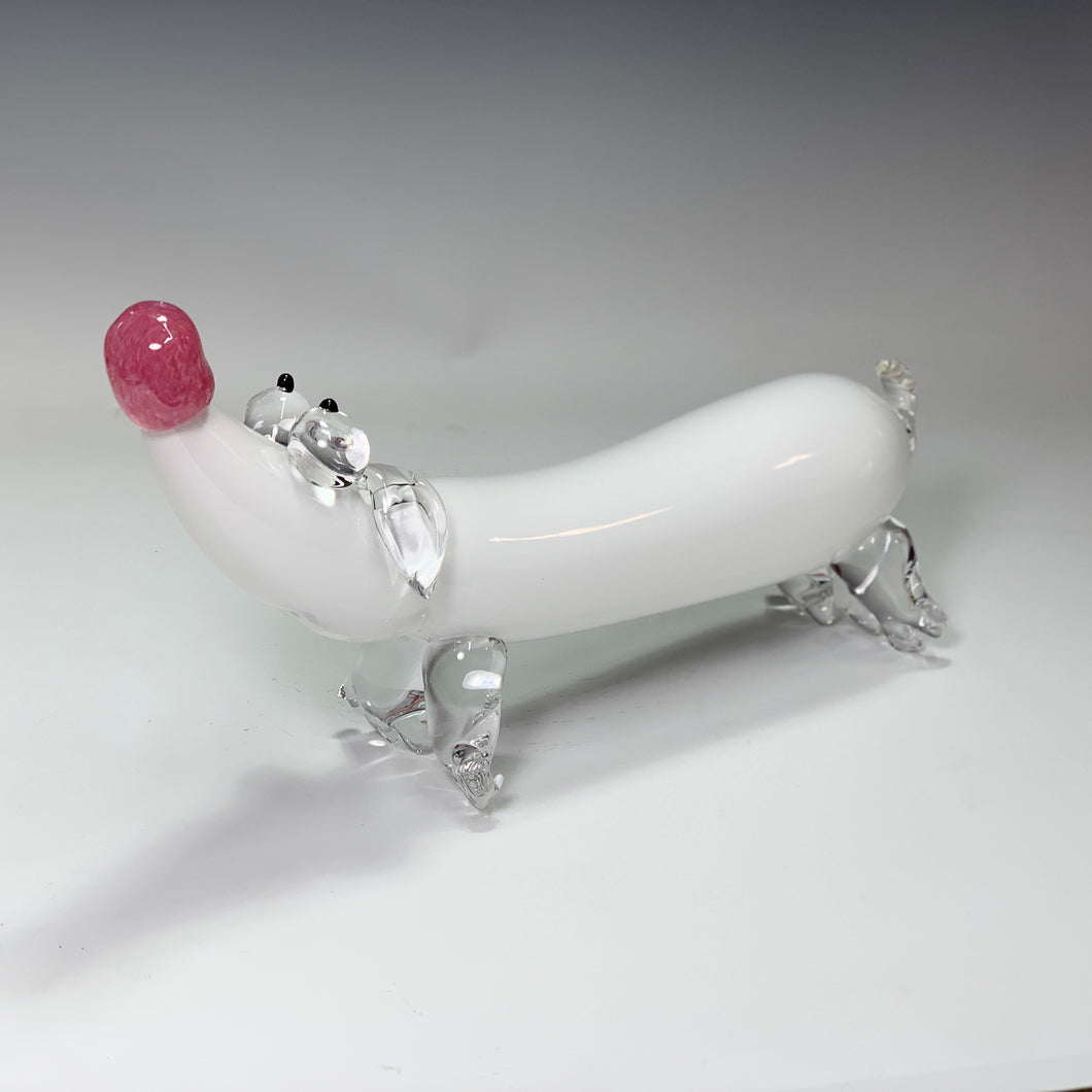 Handblown Glass Weiner Dog