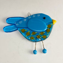 Load image into Gallery viewer, Fused Glass Bird Sun Catcher
