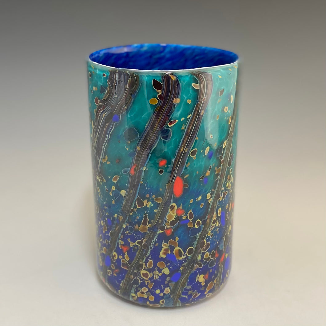 Small Ocean Forest Cylinder Vase