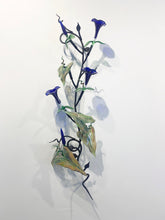 Load image into Gallery viewer, Morning Glory Glass Floral Wall Sculpture
