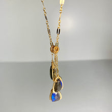 Load image into Gallery viewer, Triple Labradorite Drop Necklace
