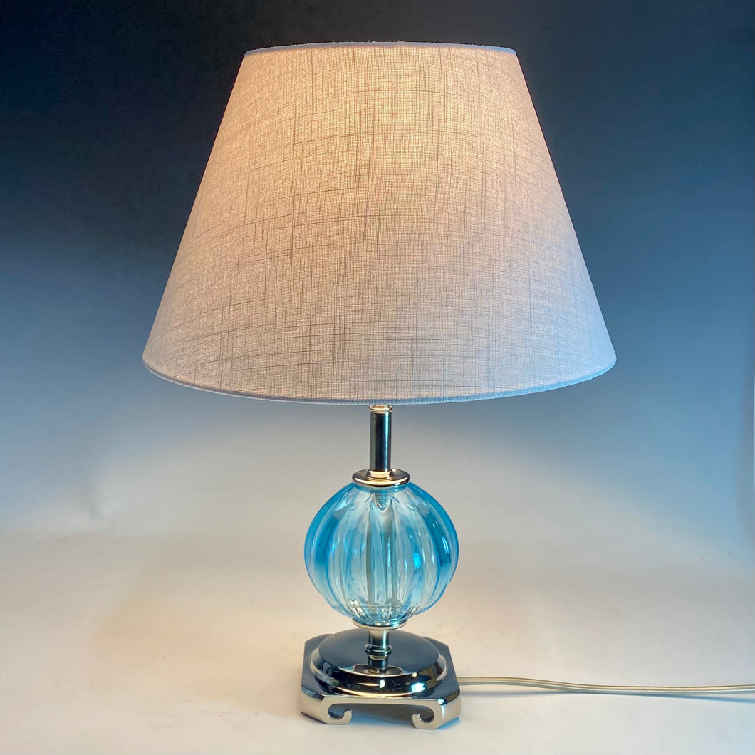 Glass Station Table Lamp